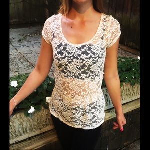 Sheer Lace Top
